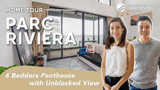 Parc Riviera Singapore Penthouse : 4 Bedroom with Unblocked View in District 5 ($1.99M , Home Tour)