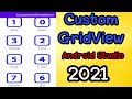 Custom GridView Android Studio 2021 Arabic