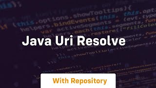 java uri resolve