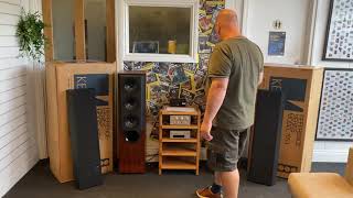 KEF reference 105-3 speakers, demo/test.