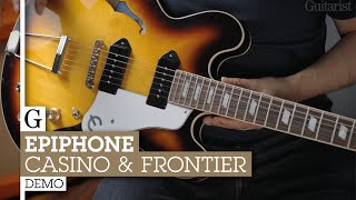 USA Epiphone Casino \u0026 Frontier Demo