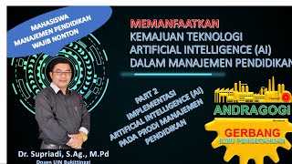 Artificial Intelligence (AI) dalam Manajemen Pendidikan (Part 2)