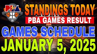 🔴 PBA FULL TEAMS STANDINGS \u0026 SCHEDULE | DECEMBER 25 - JANUARY 5, 2025 | SEASON 49 COMMISSIONER'S CUP