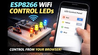 ESP8266 Web Server LED Control | Beginner Friendly Tutorial