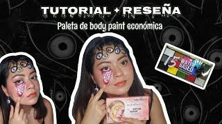 Reseña de pintura facial económica | Tutorial de maquillaje de Halloween | Ojos