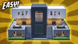 Minecraft: How To Build A Modern Mansion House Tutorial (#36)
