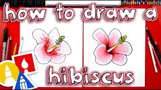 How To Draw A Hibiscus Flower 🌺
