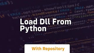 load dll from python
