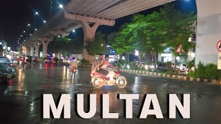 Multan City Driving Tour At Night 4k