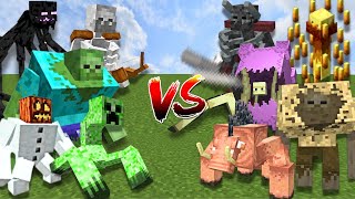 MUTANT MOBS vs MUTANT MORE | Minecraft Mob Battle