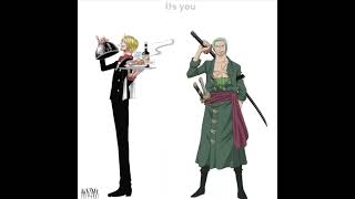 I never understood this trend, but I did it #zoro #sanji #zosan #onepiece