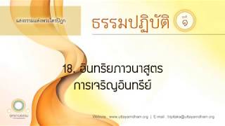 18. อินทริยภาวนาสูตร | การเจริญอินทรีย์ | ธรรมปฏิบัติ ชุดที่ ๑ | ตอนที่ 18/21