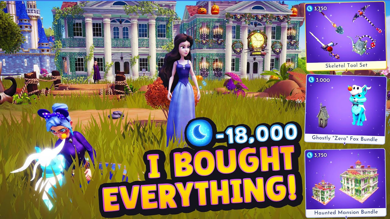 Disney Dreamlight Valley. I Bought ALL PREMIUM ITEMS. Buy Mansion Get ...