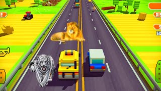 Blocky Highway:Simuletor Traffic Racing Android Gameplay