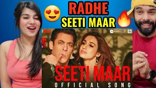 Seeti Maar | Radhe - Your Most Wanted Bhai | Salman Khan, Disha Patani | Seeti Maar Reaction 🔥🔥