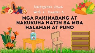 Week 2|Quarter 4|Mga Pakinabang at Nakukuha natin sa Halaman at Puno