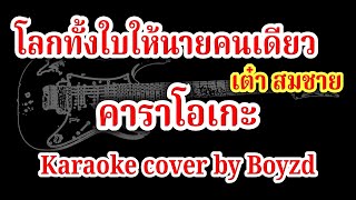 โลกทั้งใบให้นายคนเดียว เต๋า สมชาย คัฟเวอร์ คาราโอเกะ ( Karaoke cover by Boyzd )