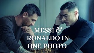 Messi and Ronaldo in one Photo. #messi #ronaldo