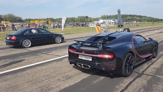 BEST of Drag Racing! 1300HP Audi S4, Bugatti Chiron, 725HP BMW 325i, 735HP VW GOLF 2 R32 TURBO..