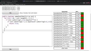 CodingBat String 2 sameStarChar