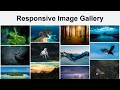 Create Responsive Image Gallery Using HTML, CSS, and JavaScript