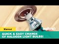 Easy changing of Halogen Light Bulb! Suction Cup for Halogen Lamps