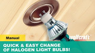 Easy changing of Halogen Light Bulb! Suction Cup for Halogen Lamps