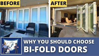 Why Bi-Fold Doors Are Better than Slider Doors | Newport Beach B-Fold Door Install \u0026 Review (Part 1)