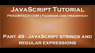 JavaScript strings and regular expressions
