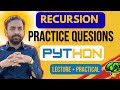 Lec-38: Python exercises for beginners | Recursion in python with examples
