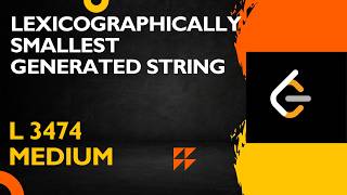 Lexicographically Smallest Generated String | LEETCODE 3747 | DSAINJS #javascript #dsa #leetcode