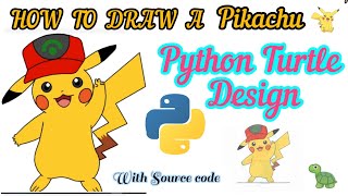 How to draw a Pikachu using python Turtle 🐢 | Python Turtle Design | Pikachu with code