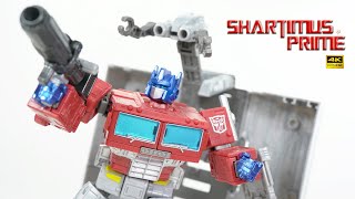 Transformers Earthrise OptimusPrime War for Cybertron Trilogy Leader Class Hasbro 4K Figure Review