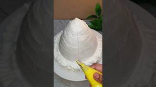 how to decorate a cake using frill nozzle #shorts #cakedecorating