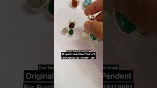 Original Hakik stones silver pendent | sulemani hakik, red Hakik, green, Hakik Locket | Aqeeq locket