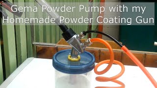 Gema Powder Pump to my Homemade Powder Coating Pump