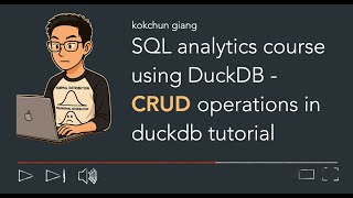 SQL analytics course with DuckDB - CRUD operations tutorial