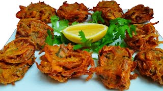 Onion Pakoda Recipe || Onion Pakora Restaurant Style || Pakora Recipe By Gyan Kitchen || Pyaz Pakoda