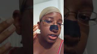 Trying the Biore nose strip and rambling to myself