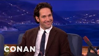 Paul Rudd Used His Parenting Skills For "This Is 40" | CONAN on TBS