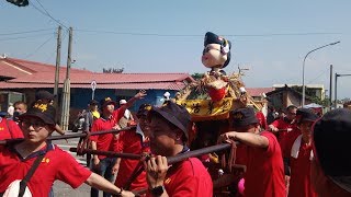 20190214己亥年台南東山碧軒寺恭迎觀音佛祖正二媽回駕遶境大典入東山福德祠參禮3#東山下庄聖元宮#濟公乩童參禮#東山東河安南府濟公禪師聖駕#特別的神轎#濟公禪師乩童參禮#東山尊王館廣澤尊王聖駕