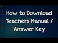 How to Download Teachers Manual