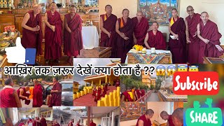 H.E. Abbot of Loseling monastery Geshe Yeshi Lhundup  visited at gyuto and nechung  dharamshala