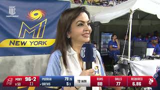 In conversation with Mrs. Nita Ambani at the MLC Final | MI New York