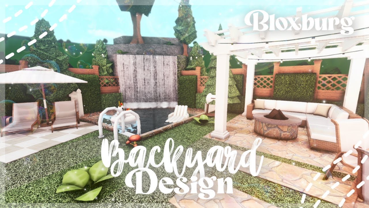 Roblox Bloxburg - Backyard Design Idea - Minami Oroi - YouTube