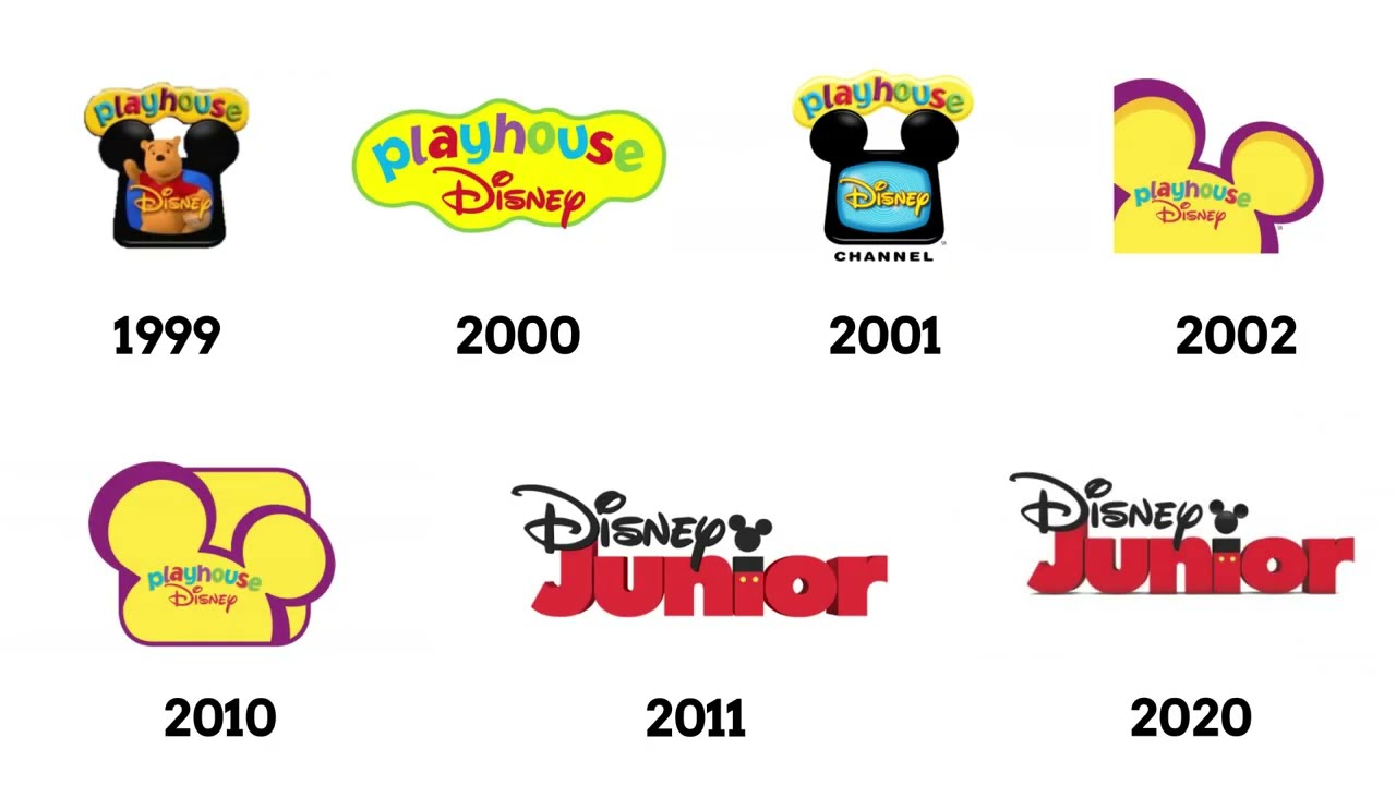 Logo Evolution Playhouse Disney Disney Junior 54 Off