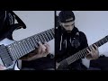 ‘’greensleeves’’ with an 8 string guitar metal cover by vincent moretto