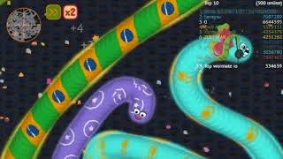 wormate io big snake || wormate io best gameplay  ||Top wormate io ||#wormateio#snake.io#topgame