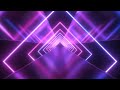 futuristic neon laser rings of ultraviolet fluorescent light tunnel 4k moving wallpaper background