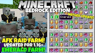 Minecraft Bedrock: Fully AFK RAID FARM! (Updated, V5) 1,500 Emeralds/Hr! Pillager Outpost Farm